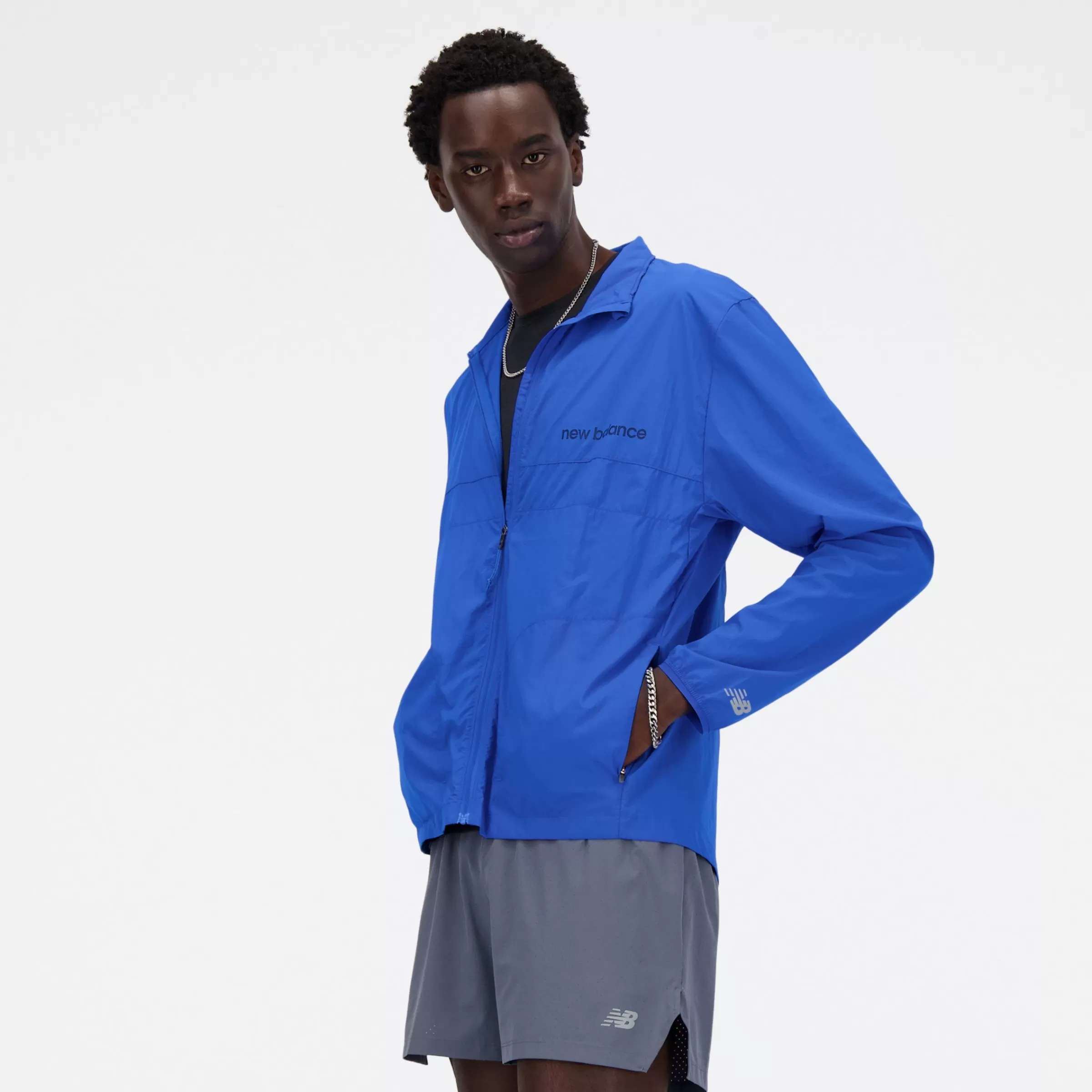 MEN New Balance | Men'sAthletics Graphic Packable Jacket