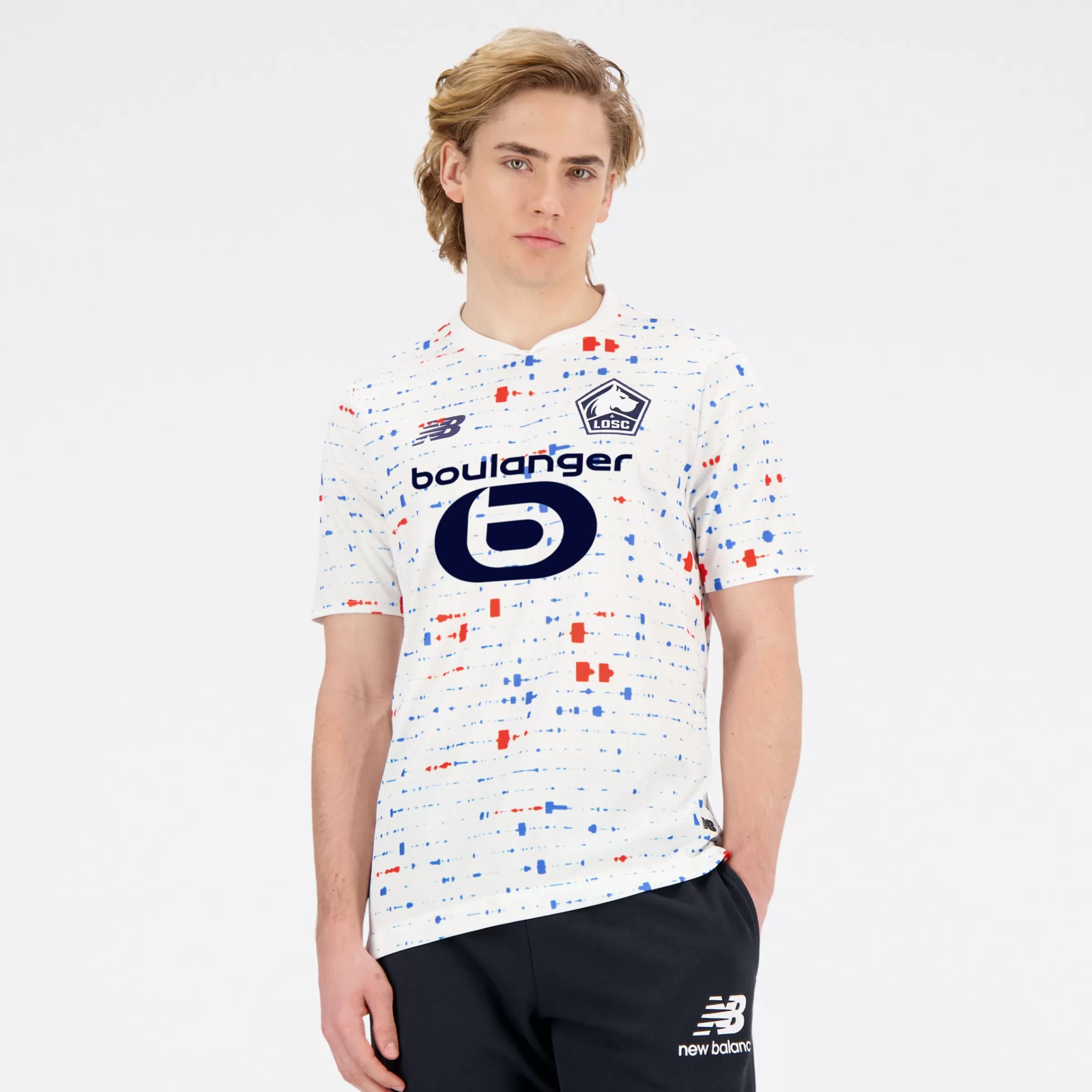 MEN New Balance Clothing | Men'sLille LOSC Away Short Sleeve Jersey