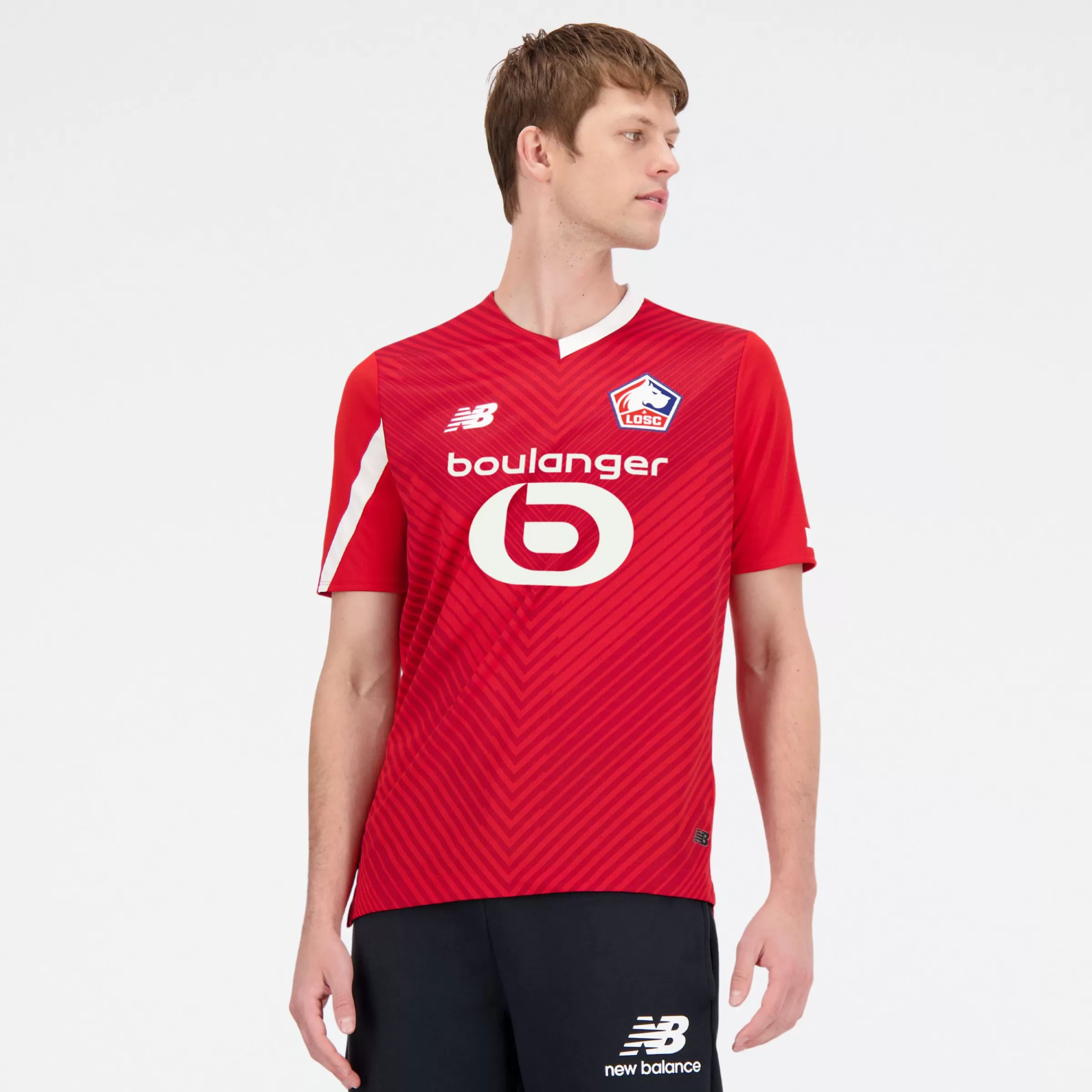 MEN New Balance Clothing | Men'sLille LOSC Home Short Sleeve Jersey