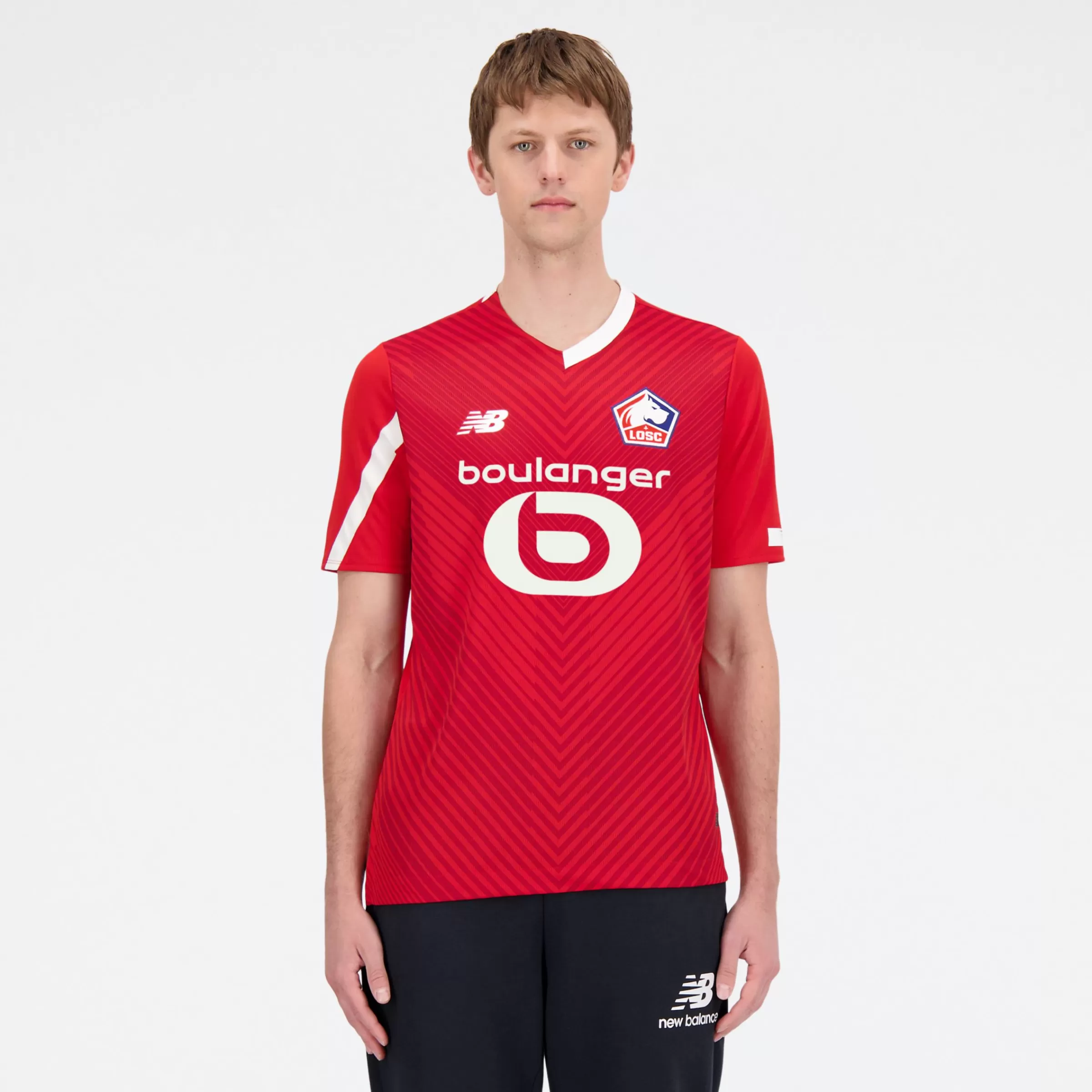 MEN New Balance Clothing | Men'sLille LOSC Home Short Sleeve Jersey