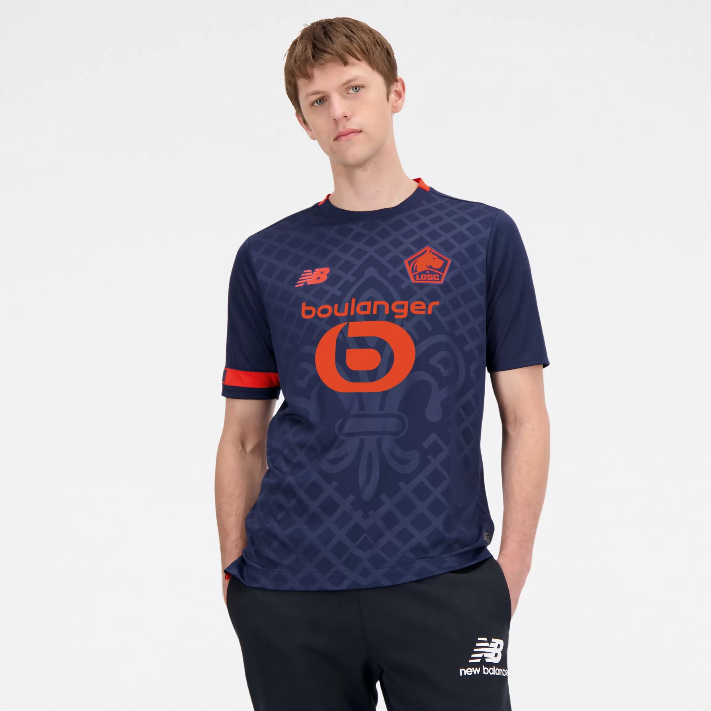 MEN New Balance Clothing | Men'sLille LOSC Third Short Sleeve Jersey