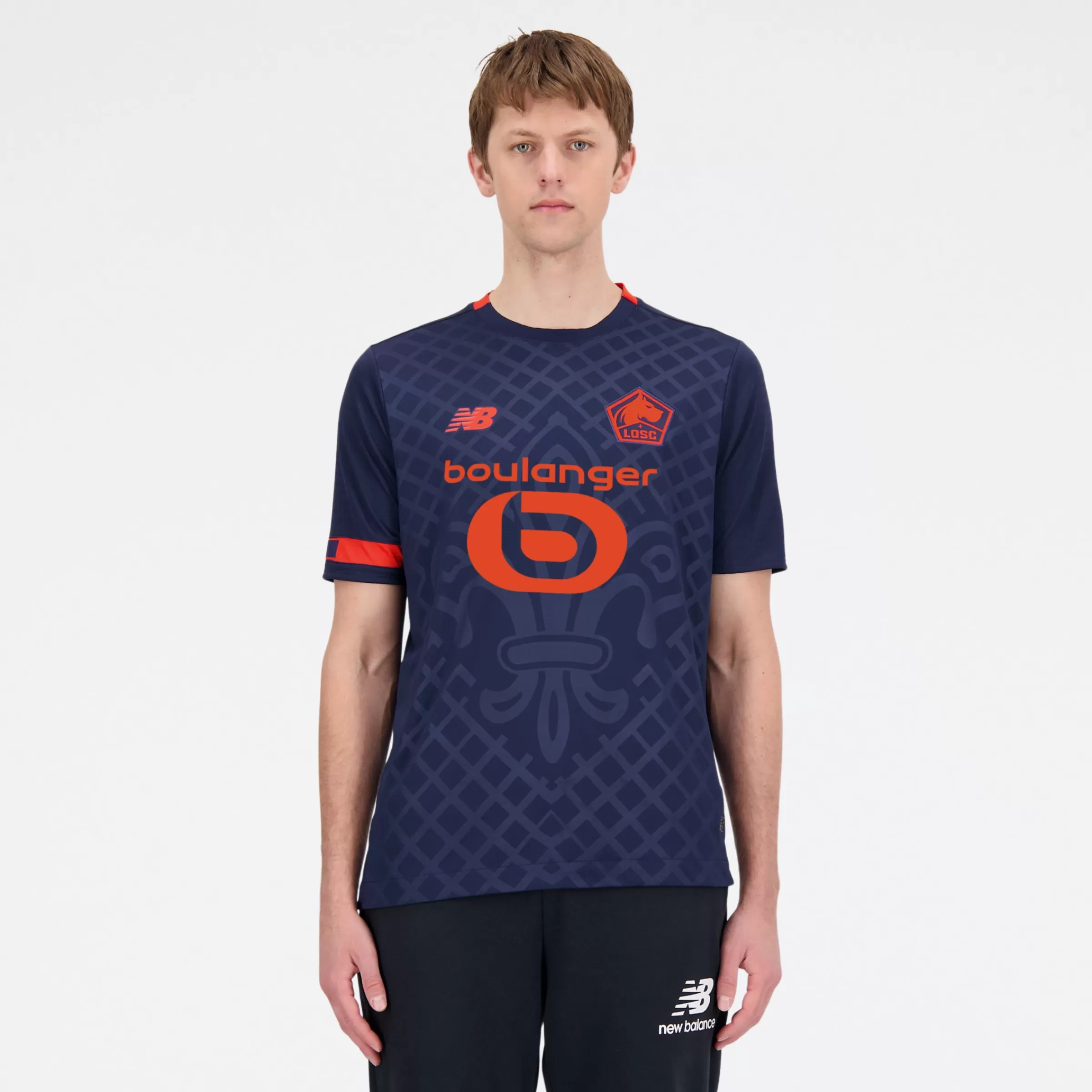 MEN New Balance Clothing | Men'sLille LOSC Third Short Sleeve Jersey