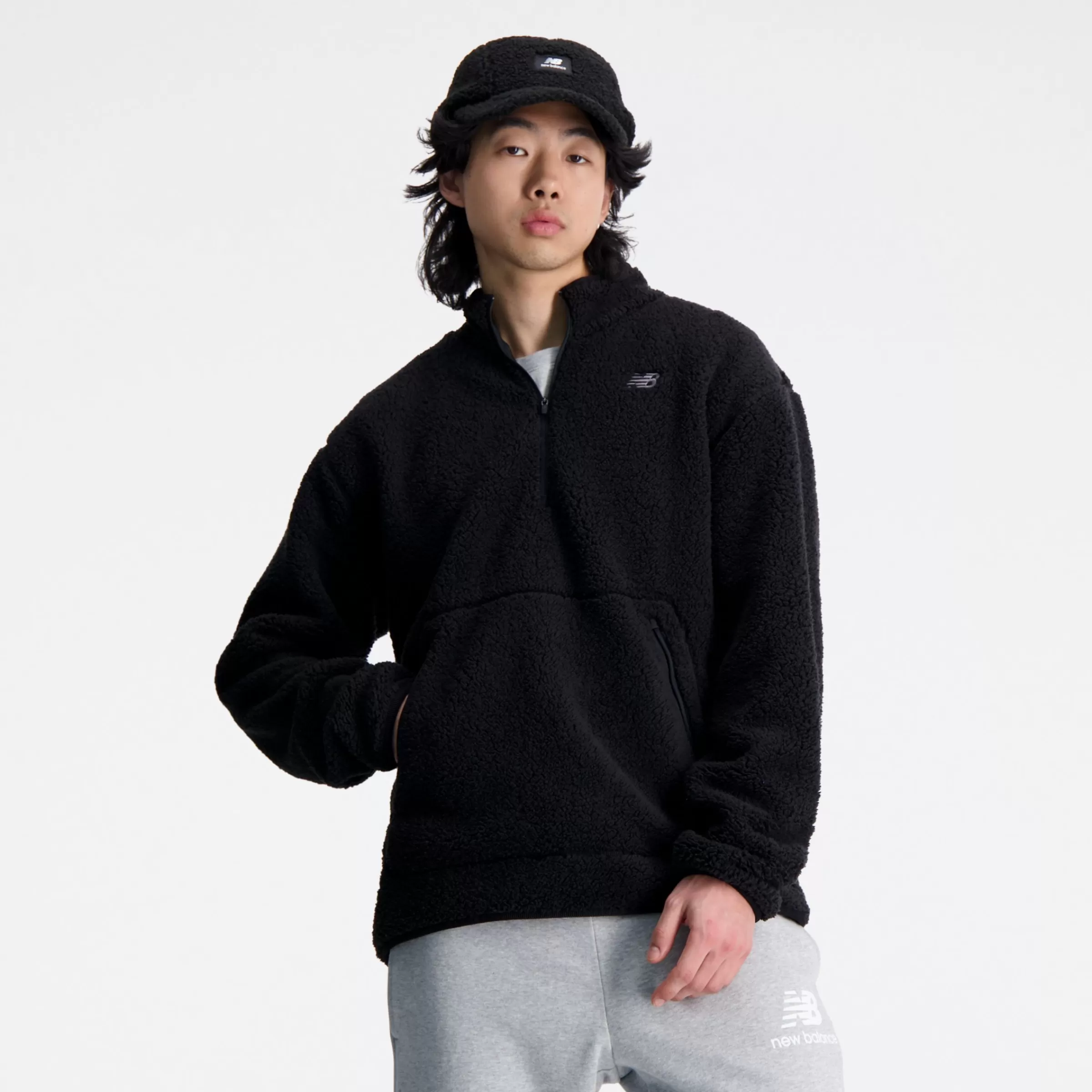 MEN New Balance Hoodies & Sweatshirts | Men'sR.W. Tech Sherpa Pullover