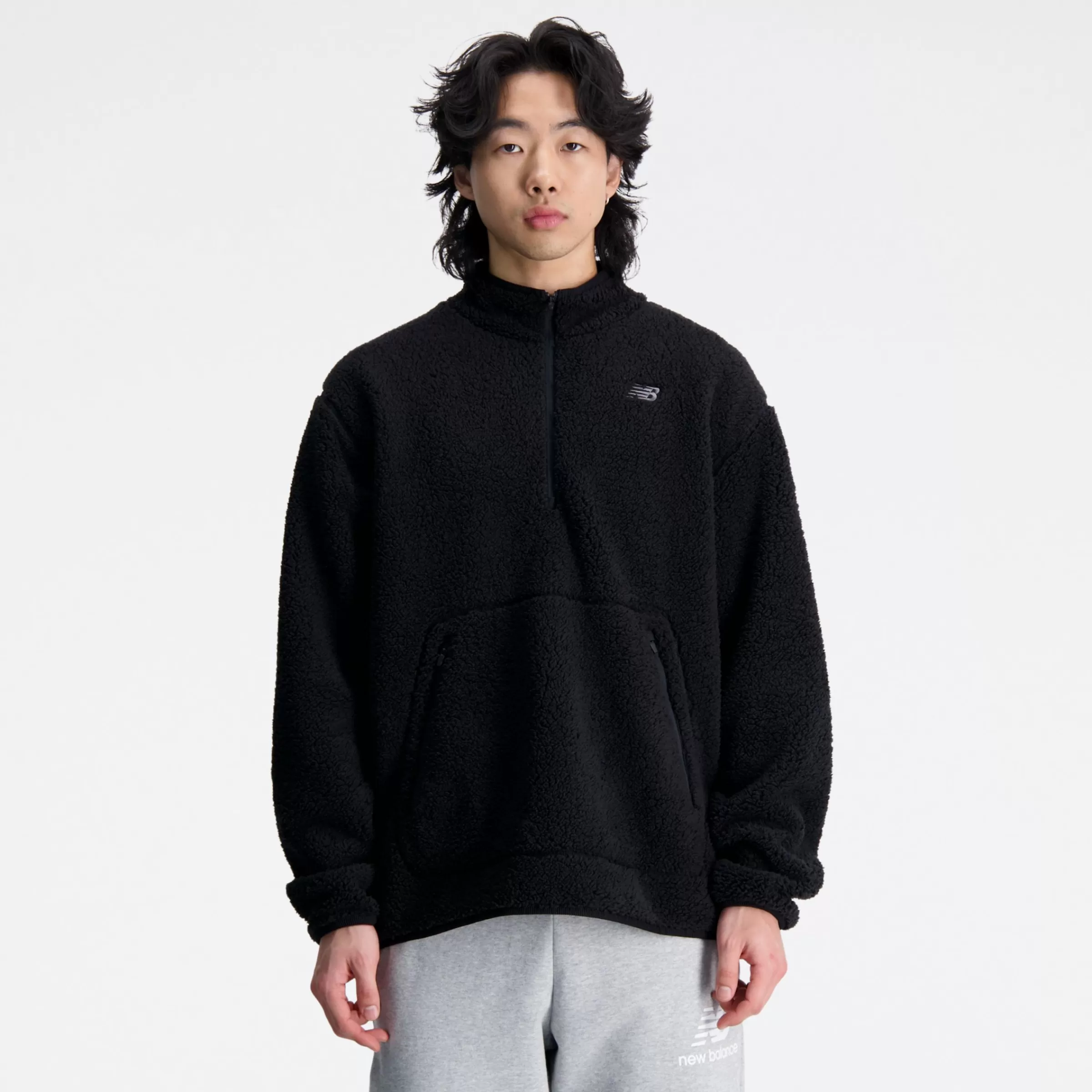 MEN New Balance Hoodies & Sweatshirts | Men'sR.W. Tech Sherpa Pullover