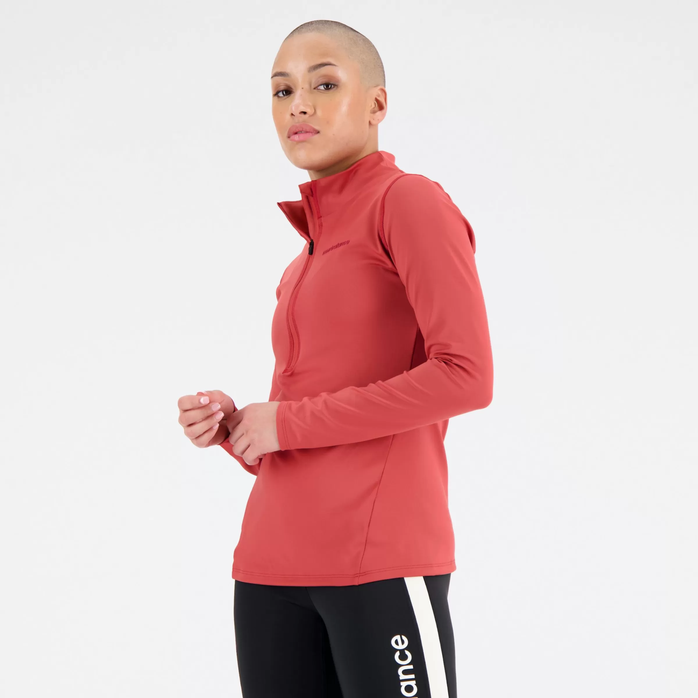 WOMEN New Balance Hoodies & Sweatshirts | Women'sAchiever Shape Shield 1/2 Zip