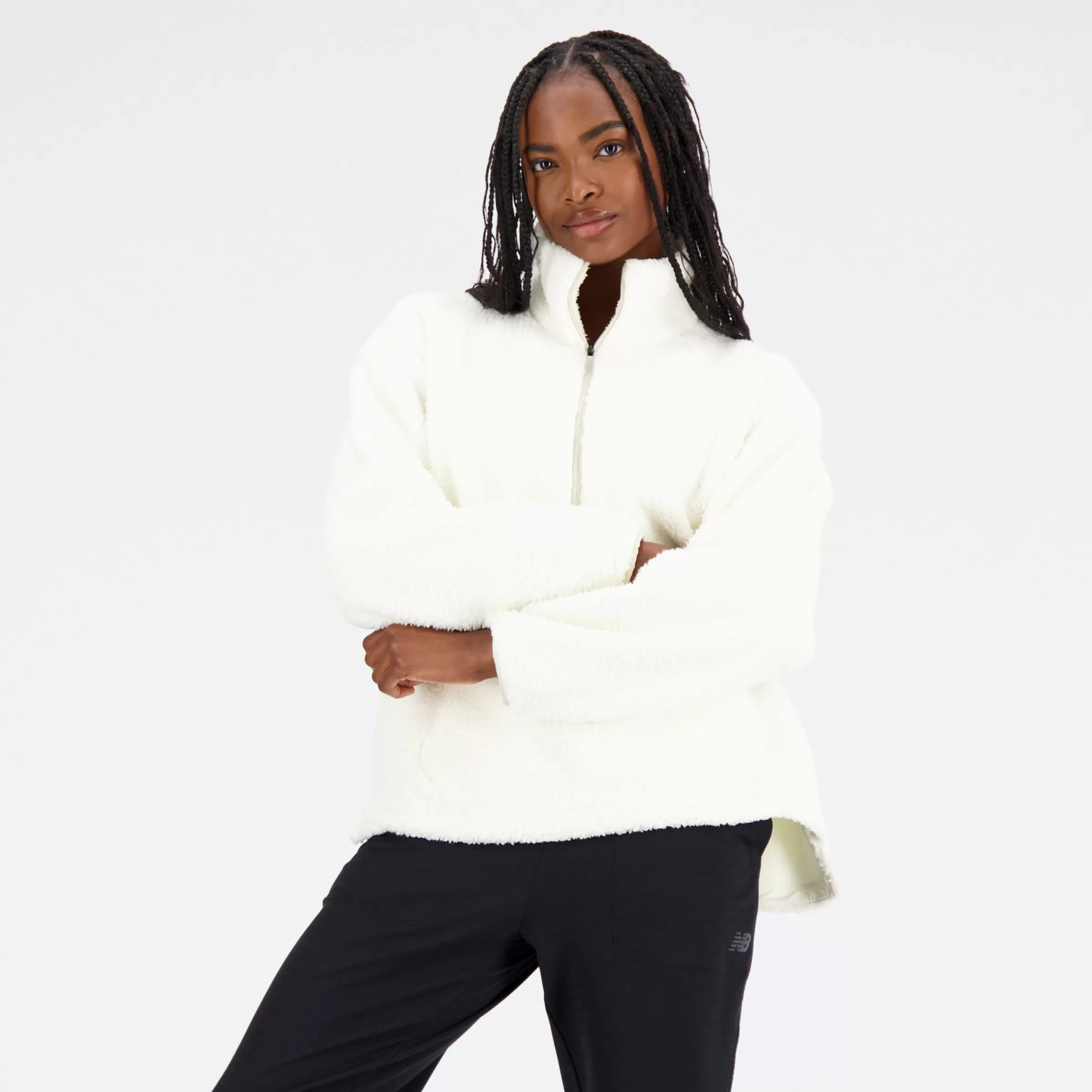 WOMEN New Balance Hoodies & Sweatshirts | Women'sAchiever Sherpa Pullover