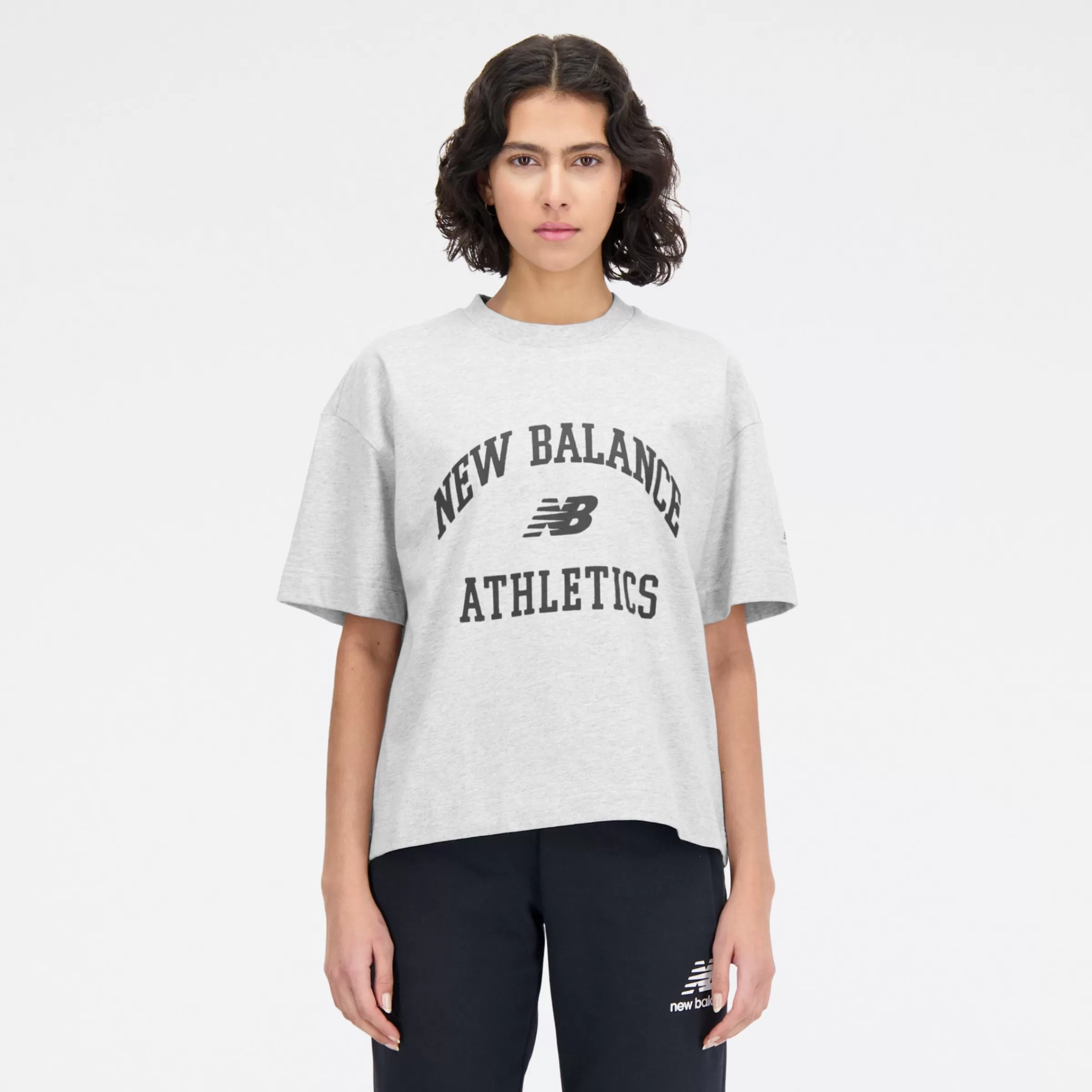 WOMEN New Balance Clothing under $50 | Women'sAthletics Varsity Boxy T-Shirt