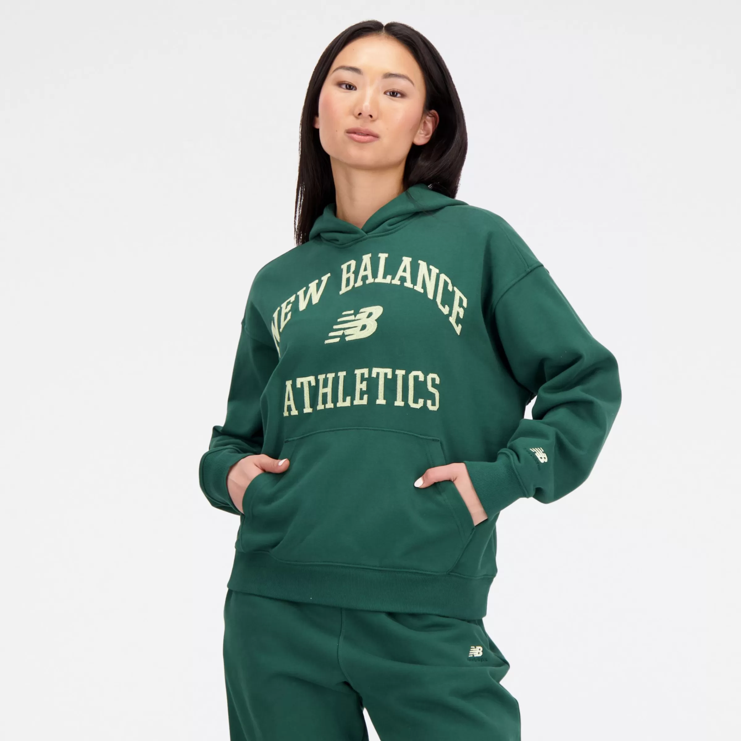 WOMEN New Balance Hoodies & Sweatshirts | Women'sAthletics Varsity Oversized Fleece Hoodie