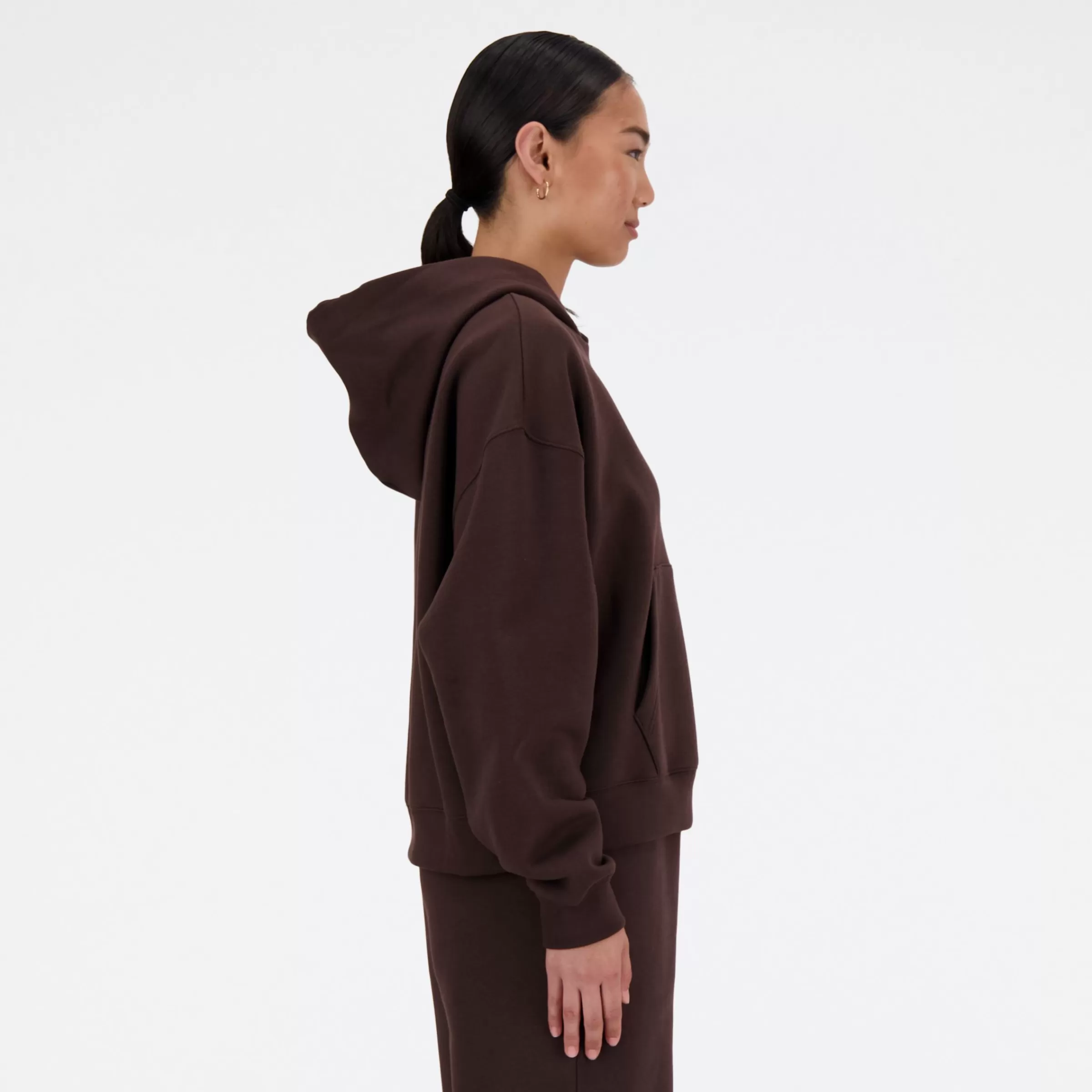 WOMEN New Balance Clothing | Women'sLinear Heritage Brushed Back Fleece Hoodie