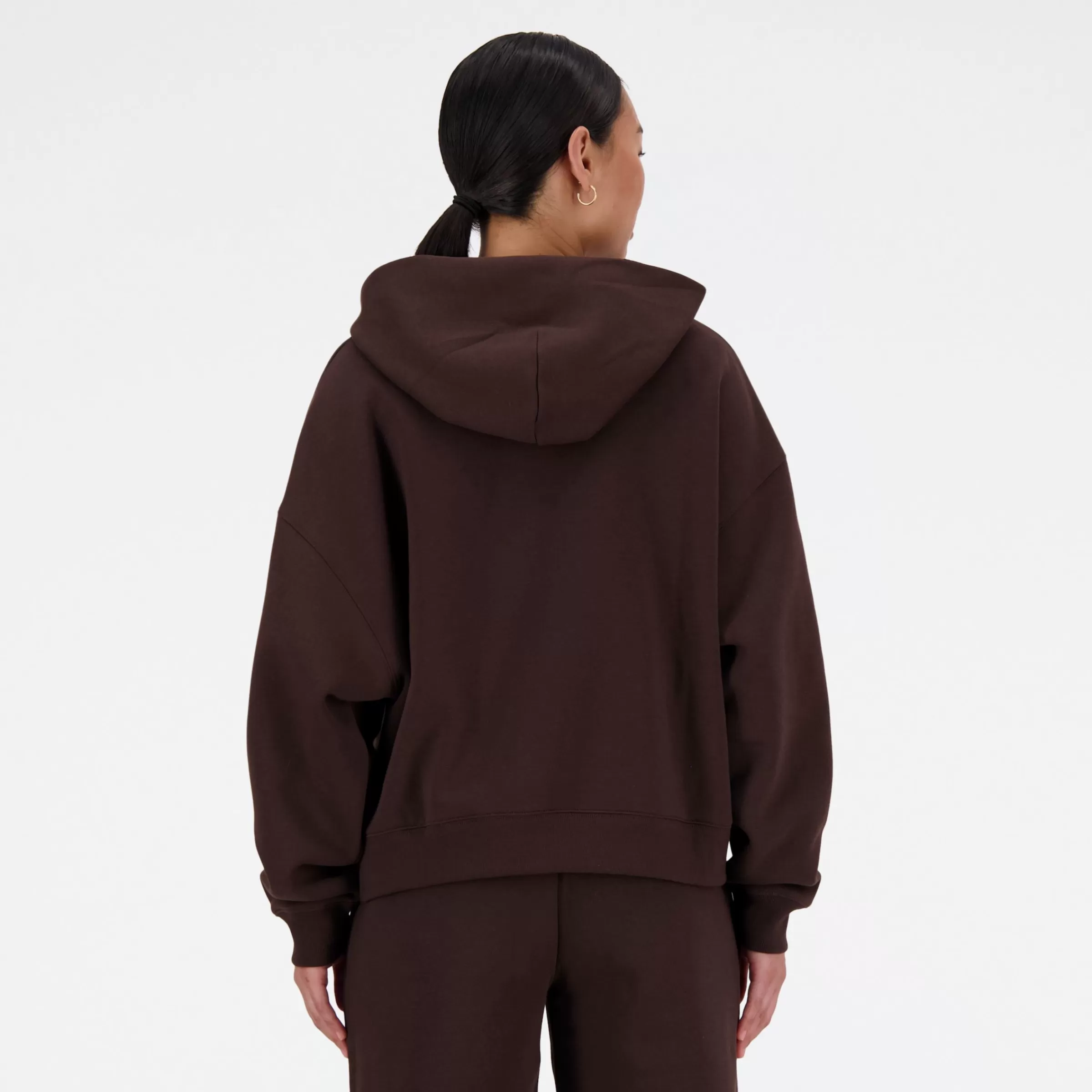 WOMEN New Balance Clothing | Women'sLinear Heritage Brushed Back Fleece Hoodie